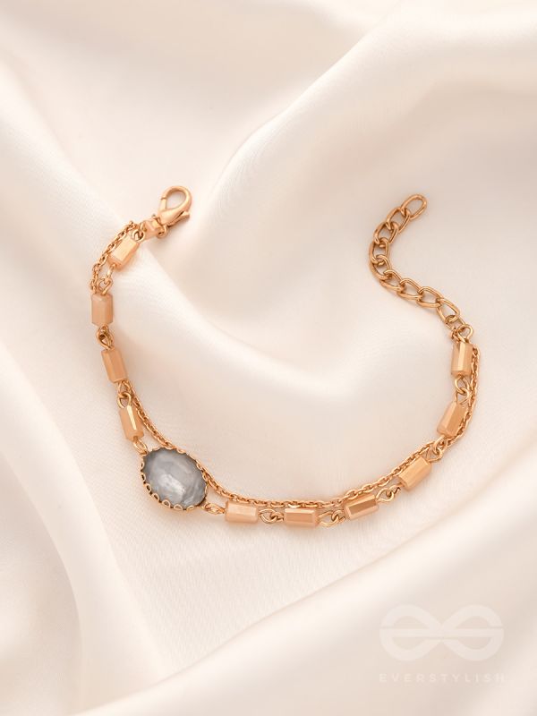 The Grey Sky- Golden Embellished Bracelet