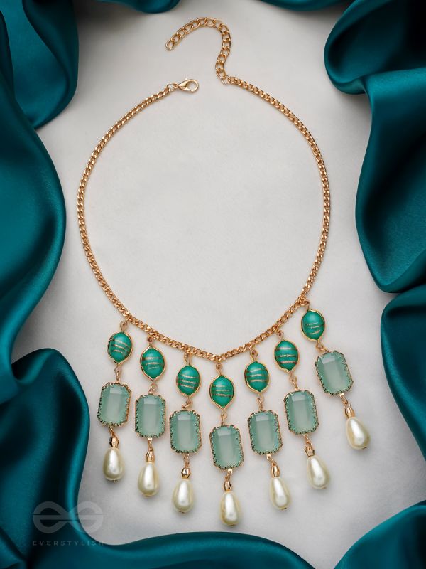 The Royal Grace- Golden Embellished Necklace With Anti-Tarnish Coating