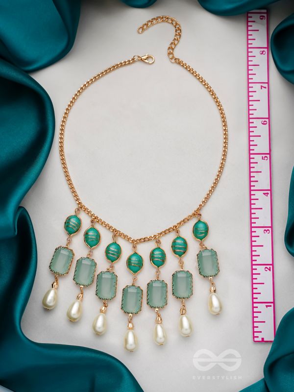 The Royal Grace- Golden Embellished Necklace With Anti-Tarnish Coating