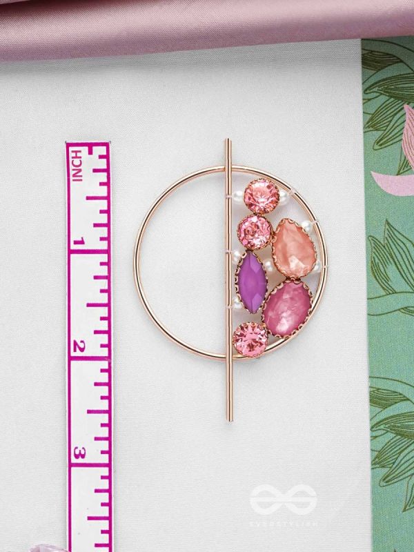 The Half Moon- Golden Embellished Earrings