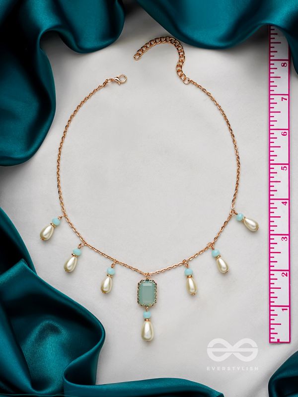 The Guardian Angels- Golden Pearl Necklace With Anti-Tarnish Coating