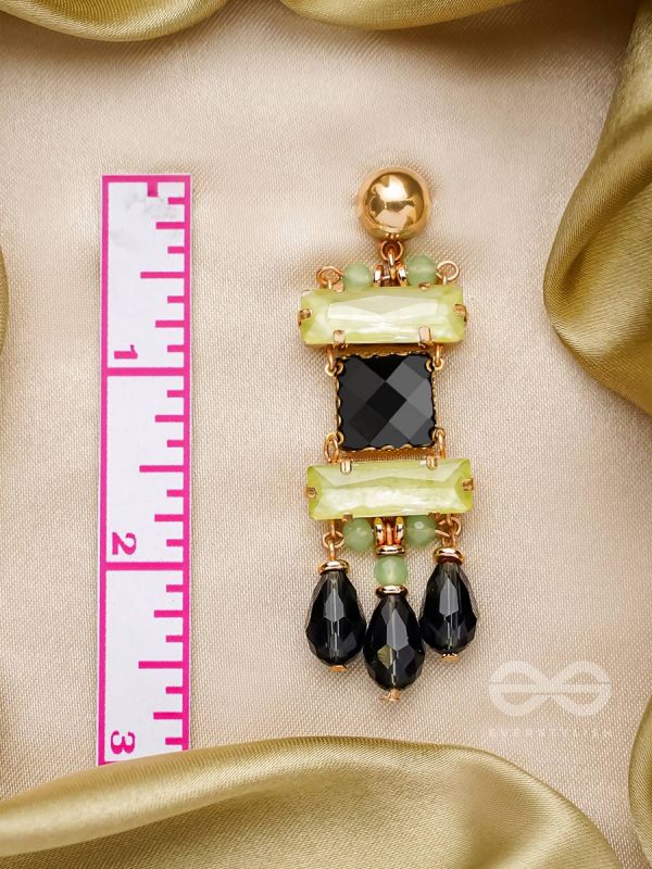 The Dark Tower- Golden Embellished Earrings