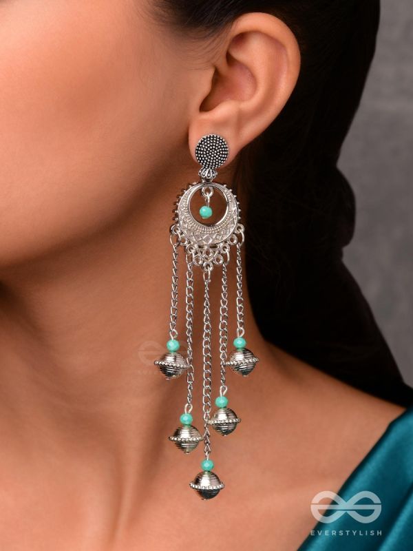 The Royal Glory- Oxidised Embellished Earrings