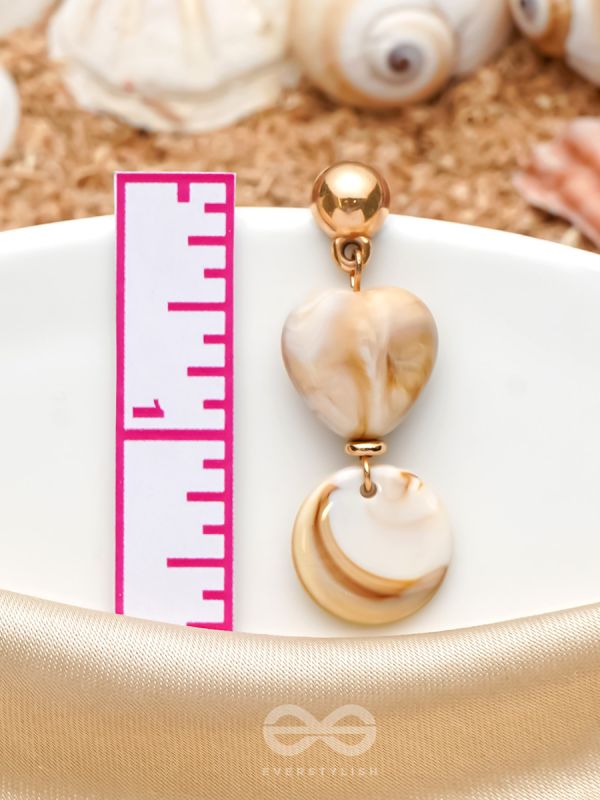 The Beach Bunny- Golden Embellished Earrings