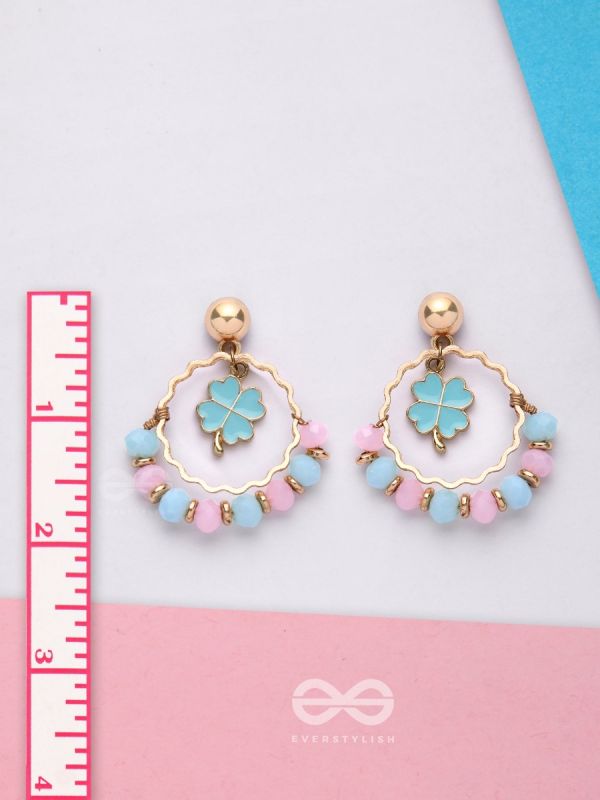 The Spring Garden - Golden Embellished Earrings