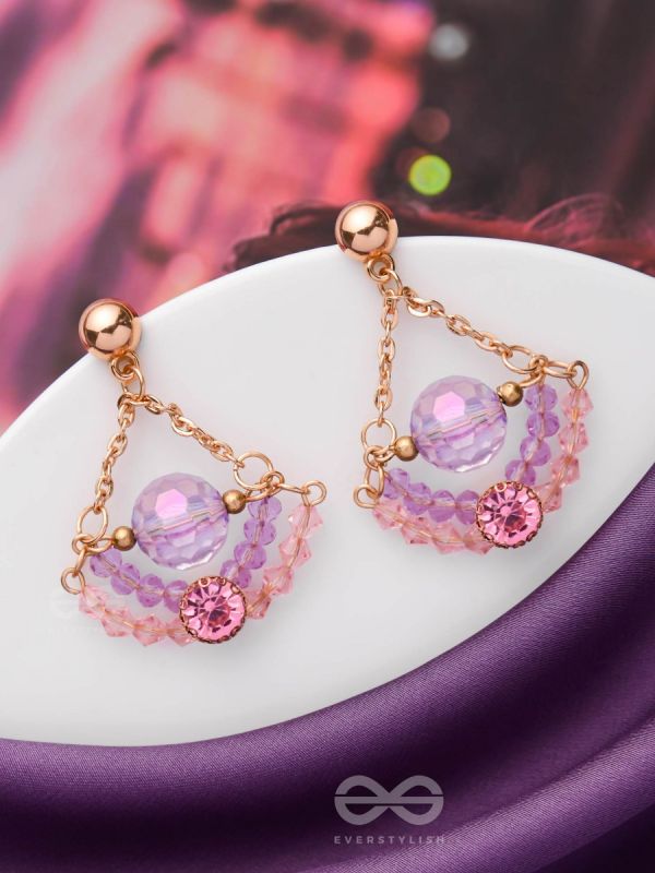 The Luxe Lotus- Golden Embellished Earrings