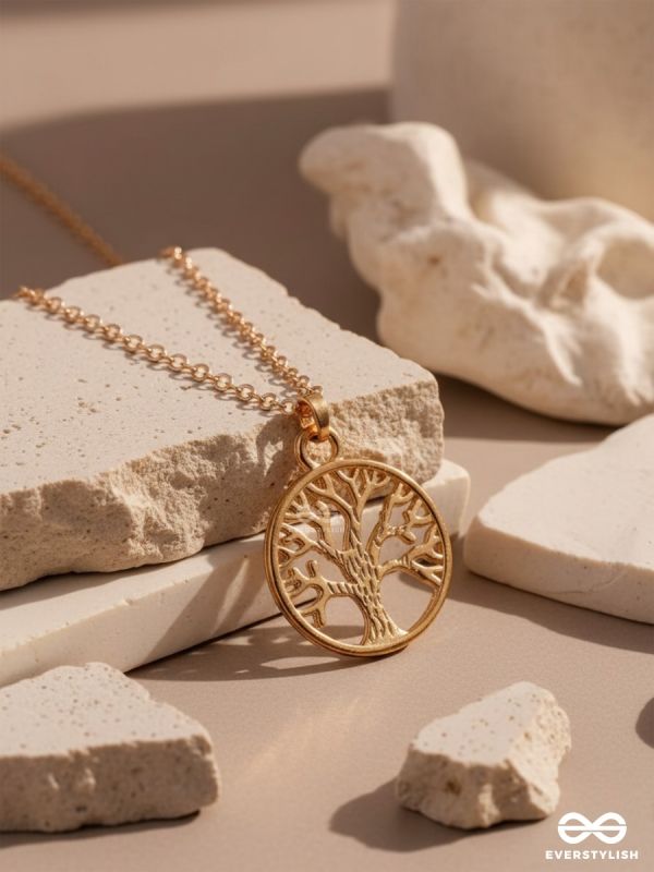 The Golden Grove- Golden Embellished Necklace With Anti-Tarnish Coating