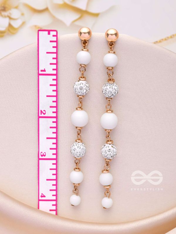 The Ivory Showers- Golden Embellished Earrings