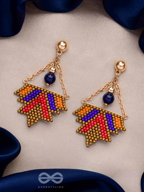 FUNKY FUSION FLINGS - BEADED BOHEMIAN EARRINGS
