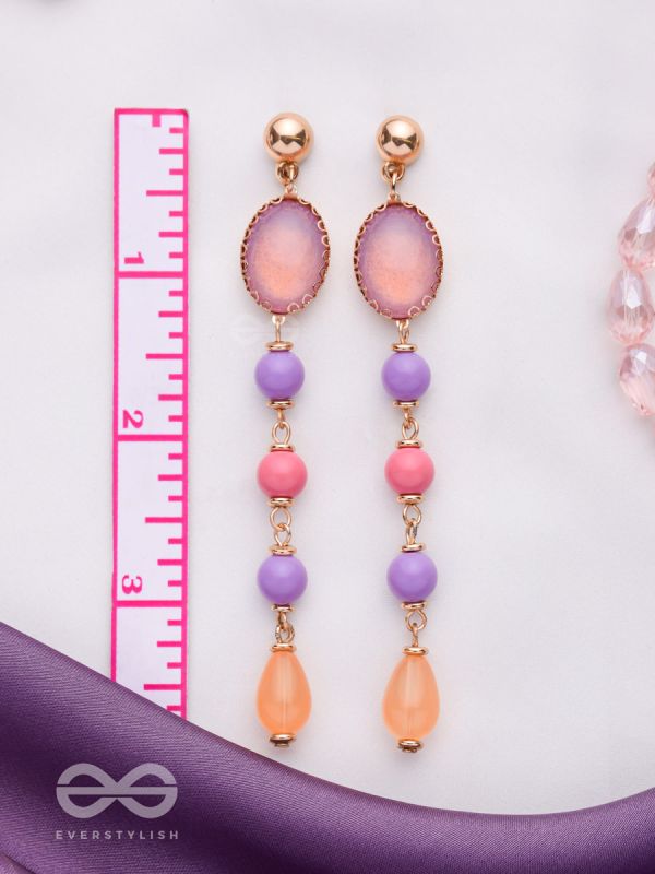 THE PASTEL RAYS - ELEGANT DROP EARRINGS