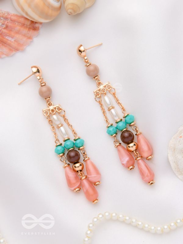 THE WHISPERING CHIMES - BEADED DROP EARRINGS