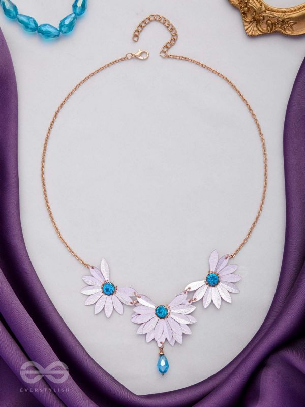 Shimmering Spring Symphony - Cute And Playful Neckpiece With Anti-Tarnish Coating (Pink) 