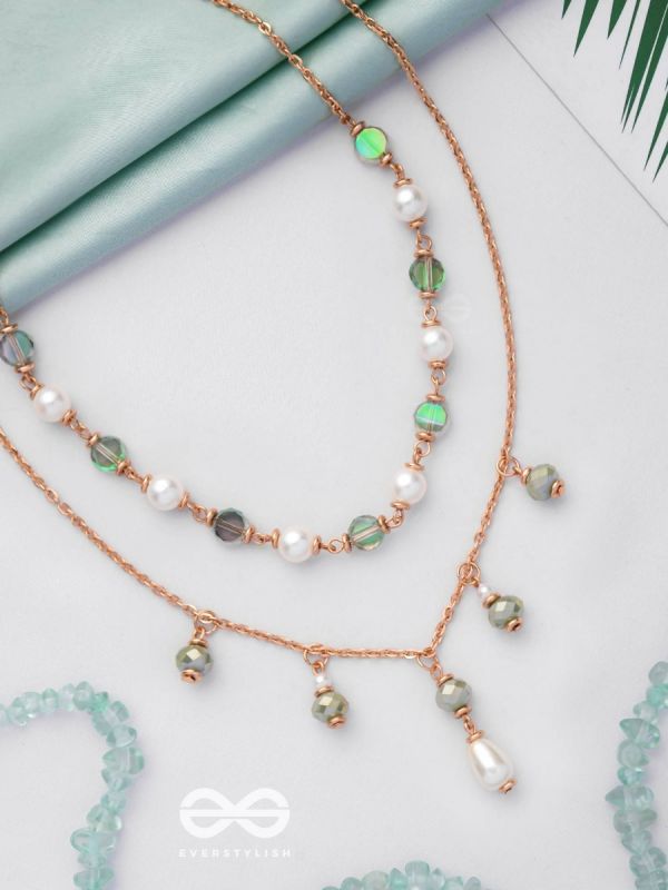 The Celestial Gems - Casual Multilayered Neckpiece With Anti-Tarnish Coating 