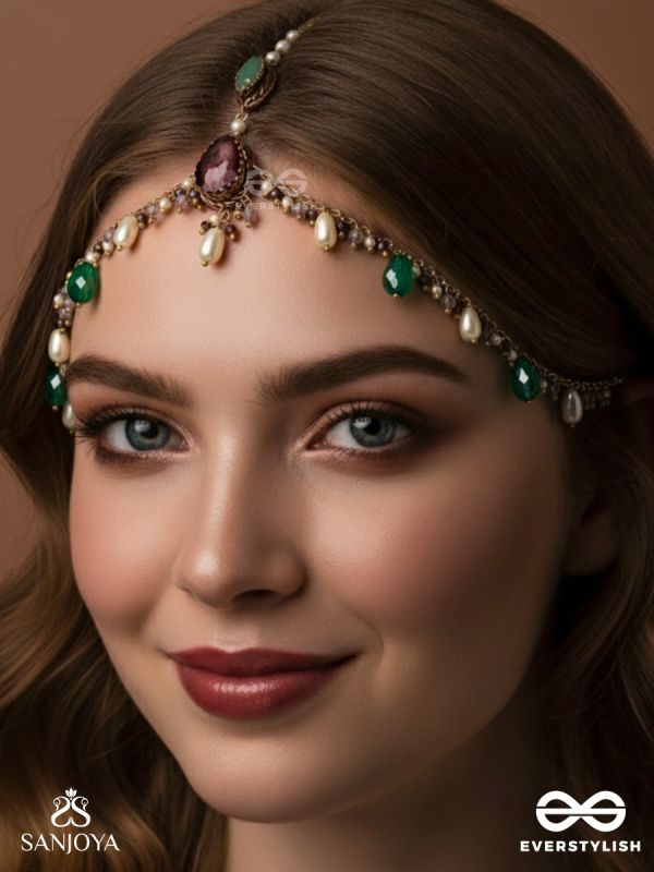 SIBIRA - SUPREME ROYALTY - STONE, BEADS AND GLASS DROPS EMBROIDERED MAANGTIKA