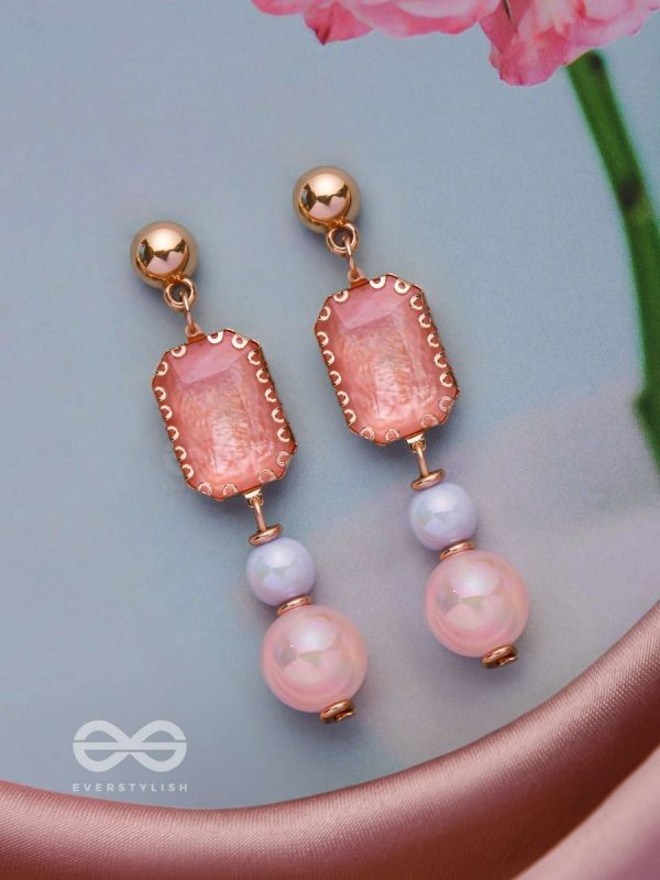 THE SPRING SKIES - GOLDEN EMBELLISHED EARRINGS