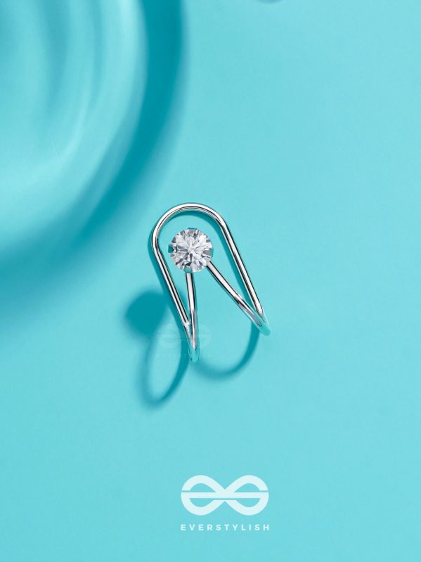 EVERMORE GEM GLEAM - SILVER EMBELLISHED EARCUFF