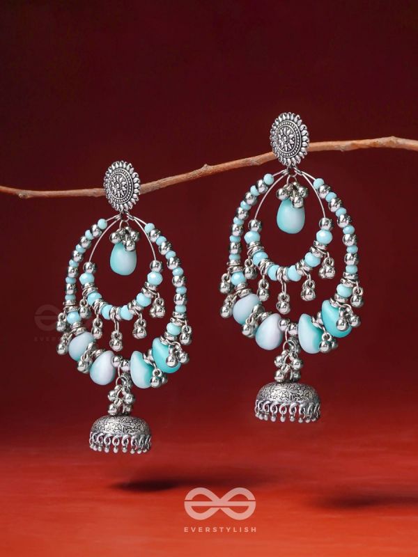 The Layers Of Horizon- Oxidised Earrings