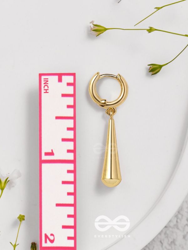Sunny Drops - Golden Casual Earrings