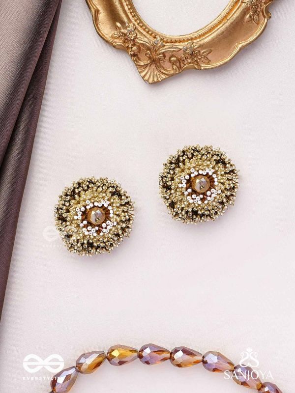 Deepvat - The Brilliant Lights - Beaded Hand Embroidered Stud Earrings