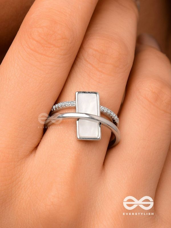 The Band Of Grace - Silver Cubic Zirconia Ring (Adjustable)
