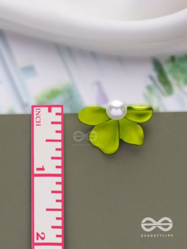 Spring Blossoms - Floral Pearl Earrings