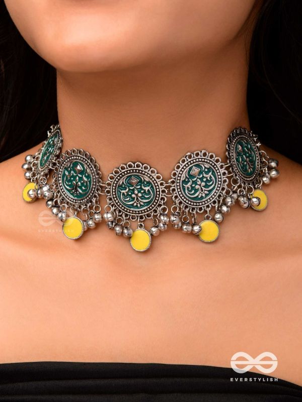 GOLDEN DUSK - TRADITIONAL OXIDISED NECKLACE