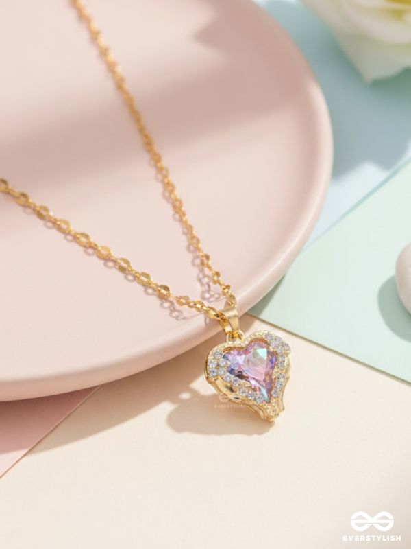 Glittering Heart - Crystal Love Pendant