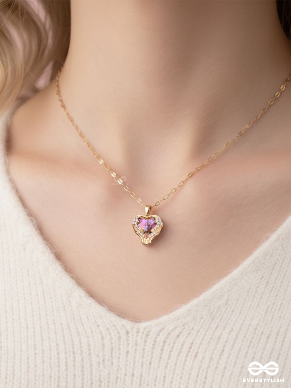 Glittering Heart - Crystal Love Pendant