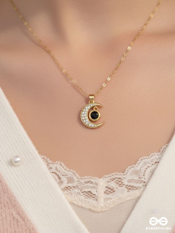Lunar Glow - Crescent Moon Pendant