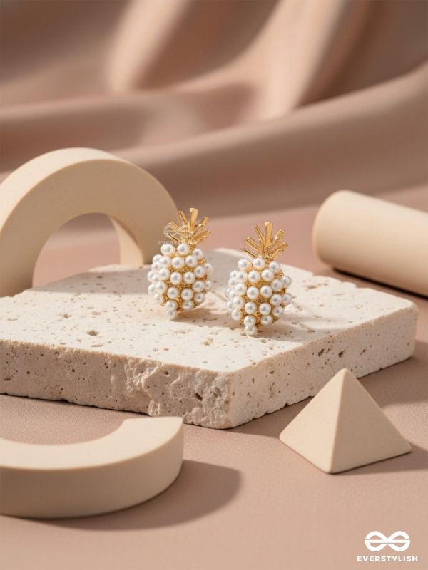 PEARL PINE- EXQUISITE PEARL CLUSTER EARRINGS