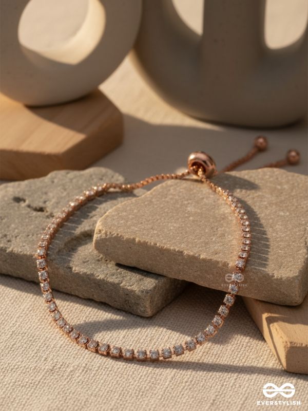 AURA LUXE - ROSE GOLD TENNIS BRACELET 