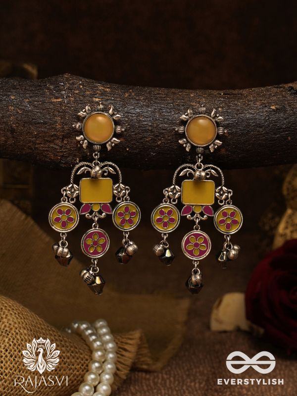 MARIGOLD BEAT - BOHO OXIDISED EARRING