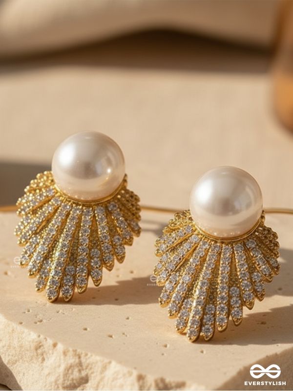 SERENE LEAF – CLASSIC PEARL TOPS WITH GOLDEN LEAF MOTIF