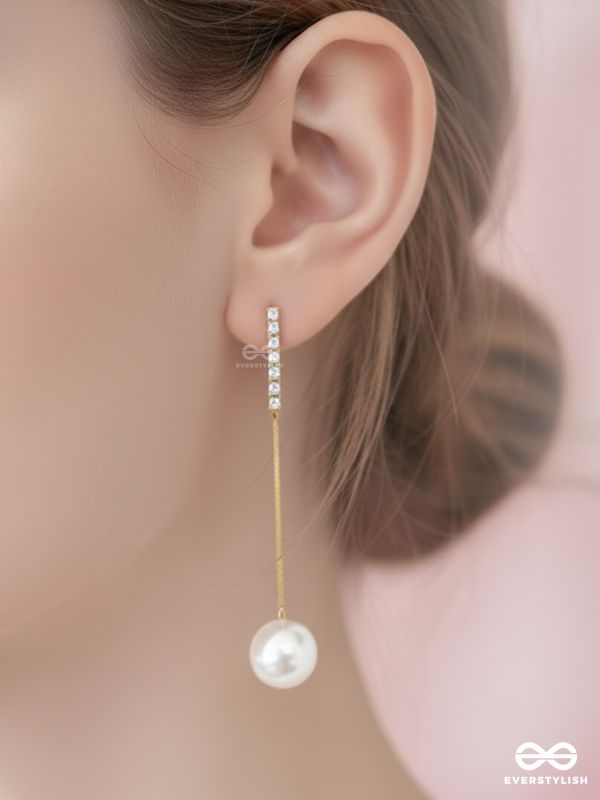 PEARL WAND – PEARL DROP EARRINGS