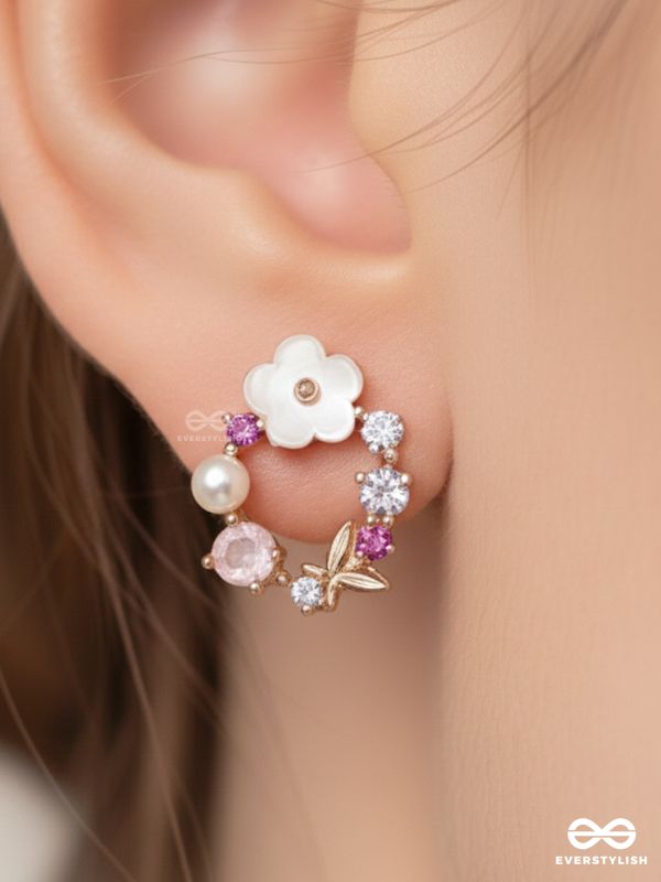 BUBBLE BLOOM – CUTE PINK CHARM EARRINGS
