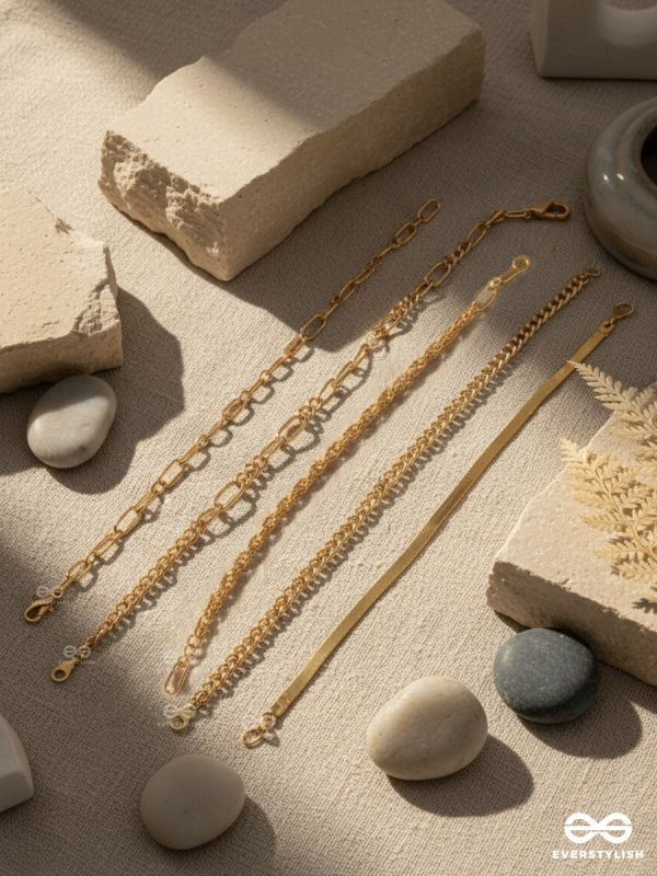 CHAINPLAY – CONTEMPORARY GOLDEN BRACELET SET