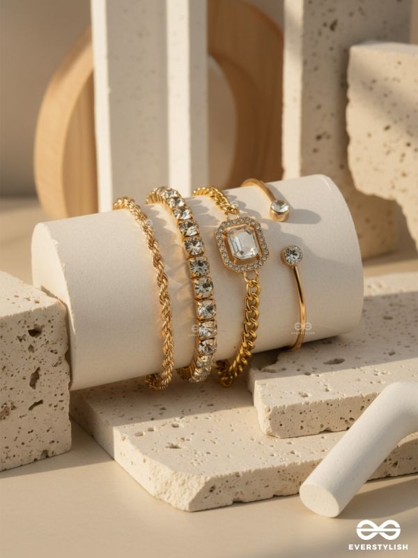 SPARK ALIGN – MIXED TEXTURE BRACELET SET
