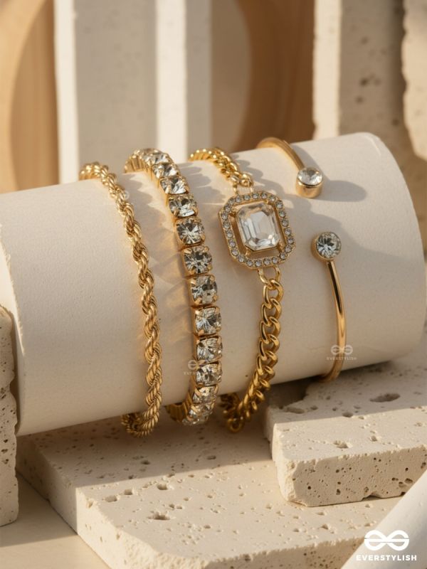 SPARK ALIGN – MIXED TEXTURE BRACELET SET