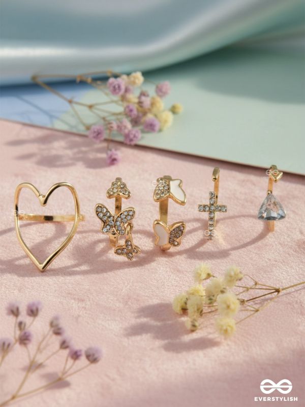 CUPID PICKS – CUTE DETAIL RING SET