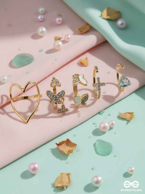 CUPID PICKS – CUTE DETAIL RING SET