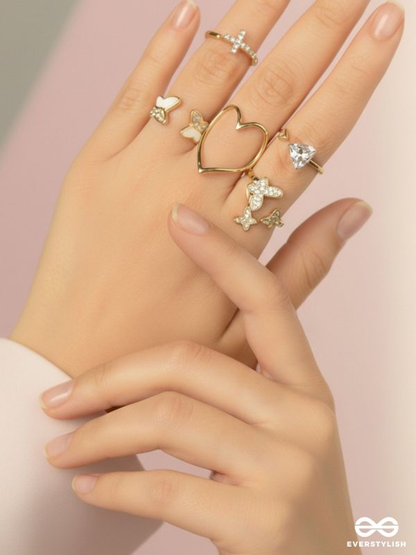 CUPID PICKS – CUTE DETAIL RING SET