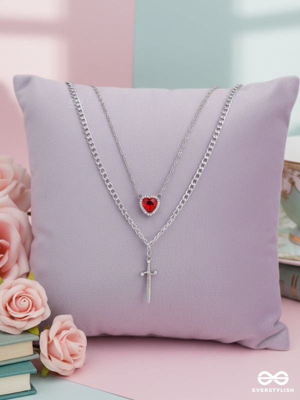 DEVOTION DROP – HEART ACCENT LAYERED CHAIN