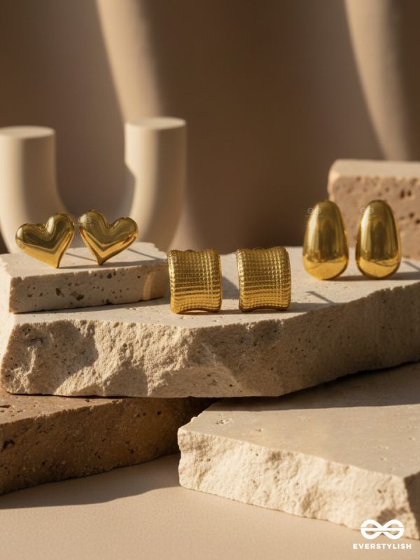 THE GOLDEN VAULT – STATEMENT EARRING SET