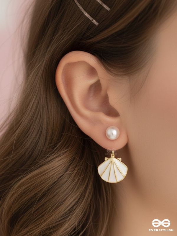 ISLA PEARL – IVORY SHELL DROP EARRINGS