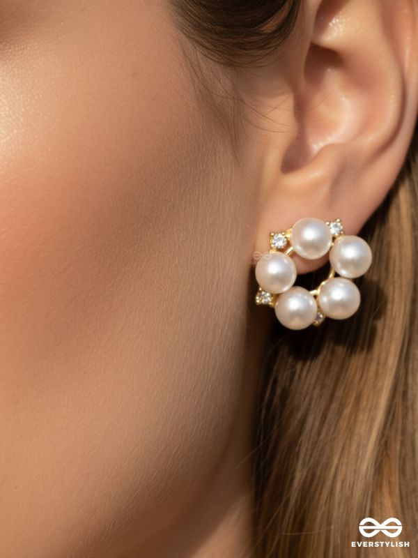 MAJESTIC IVORY – HALO PEARL EARRINGS