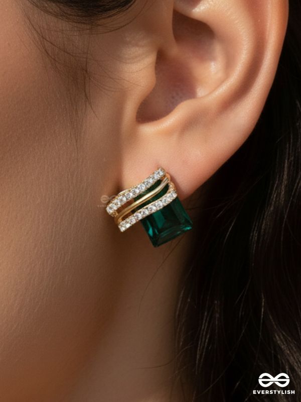 EMERALD EMPRESS – GLAM STATEMENT EARRINGS