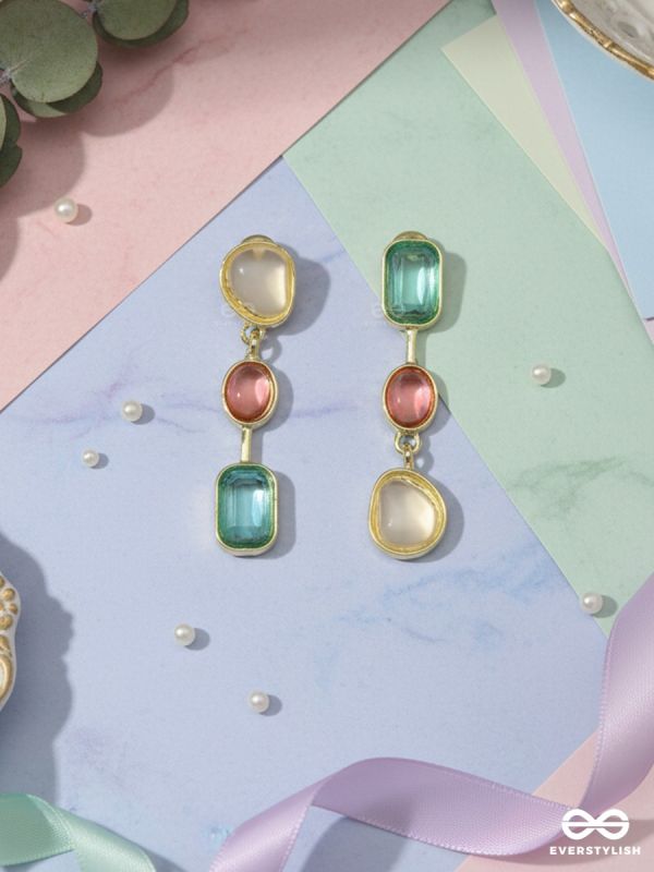 GEM CONFETTI – COLOUR STACK DROP EARRINGS