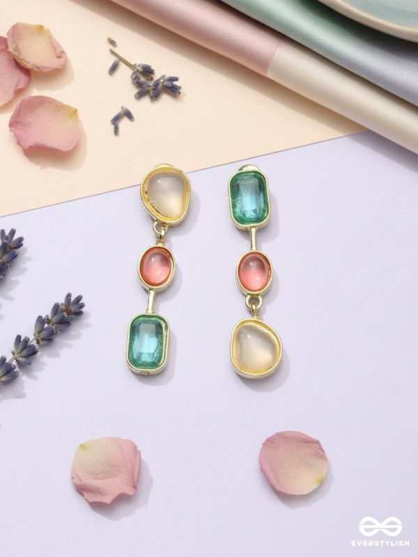 GEM CONFETTI – COLOUR STACK DROP EARRINGS