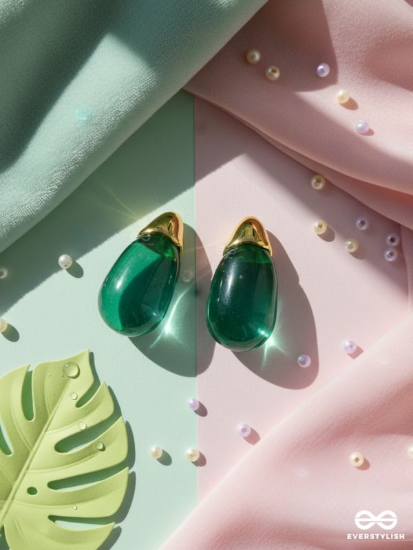 VERDE ELIXIR – GLASS DROP EARRINGS