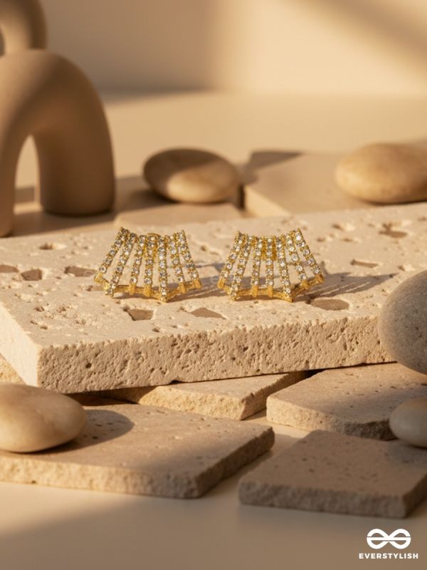 STARLIGHT CASCADE – CRYSTAL STUD EARRINGS